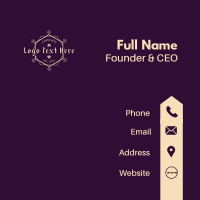 Diamond Luxury Wordmark Business Card Design