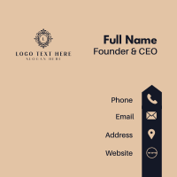 Shield Royalty Boutique Business Card Design