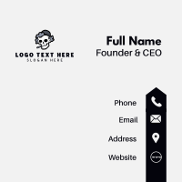 Smoking Skull Streetwear Business Card Design