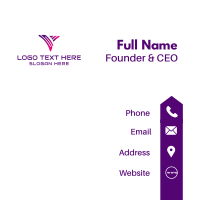 Corporate Business Letter V Business Card Design