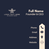 Crown Wing Drone Camera Business Card Design