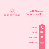 Feminine Beauty Face Business Card Design