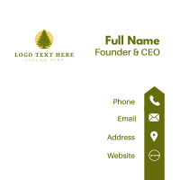 Pine Tree Nature Business Card Design