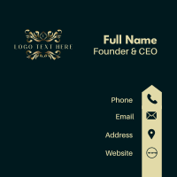 Luxury Boutique Ornament Business Card Design