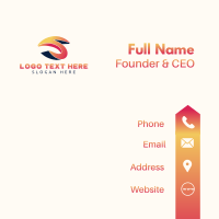 Professional Creative Letter S Business Card Design