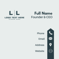 Generic Letter Business  Business Card Design