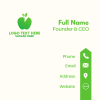 Apple Pie Chart Business Card Design