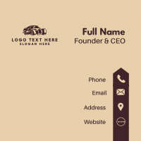 Retro Limousine Car Business Card Design