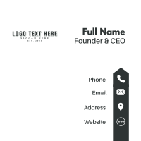 Business Enterprise Wordmark Business Card Design