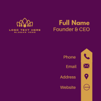 Beauty Pageant Crown Business Card Design