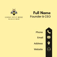 Flying Bee Insect  Business Card Design