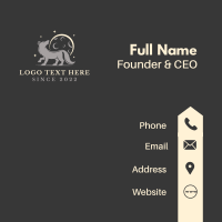 Full Moon Wolf Team Business Card Design