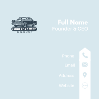 Car Vehicle Automobile Business Card Design