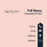 Beauty Feminine Wordmark Business Card Design