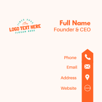 Fun Creative Workshop Wordmark Business Card Design