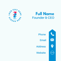 Company Letter Z Business Card Design