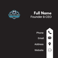 Soccer Football Sports Business Card Design