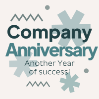 Minimalist Company Anniversary T-shirt Image Preview