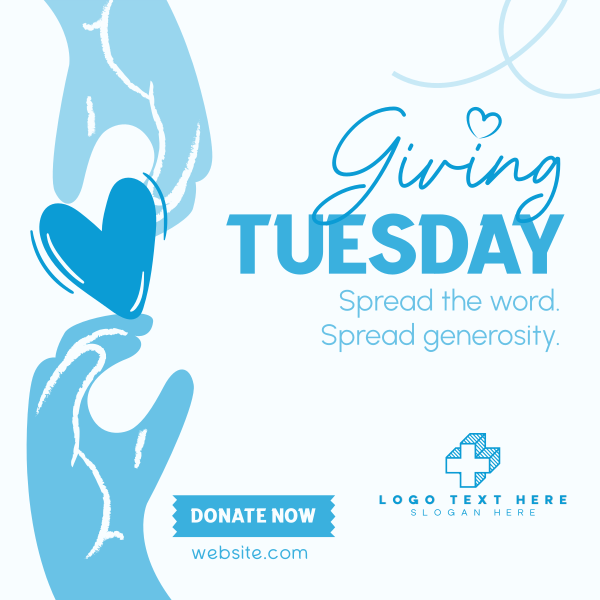 Give back this Giving Tuesday Instagram Post Design