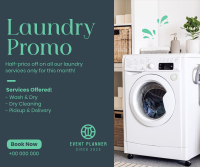 Affordable Laundry Facebook Post Design