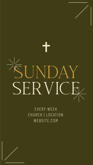 Earthy Sunday Service Facebook story Image Preview