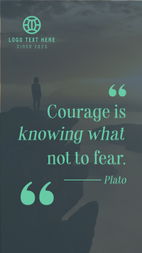 Manifest Courage Facebook story Image Preview