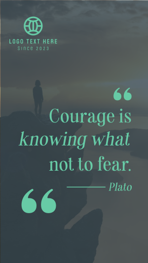 Manifest Courage Facebook story Image Preview
