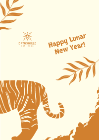 Lunar Tiger Greeting Flyer Image Preview