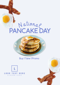 Breakfast Pancake Poster Design