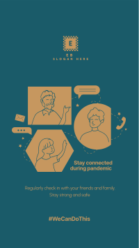 Stay Connected Facebook Story Design