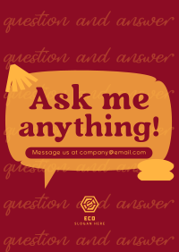 Interactive Question and Answer Poster Image Preview