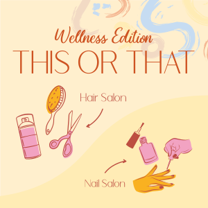 This or That Wellness Salon Instagram post Image Preview