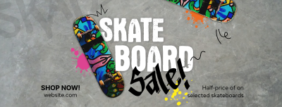 Streetstyle Skateboard Sale Facebook cover Image Preview
