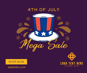 Festive Sale for 4th of July Facebook post Image Preview