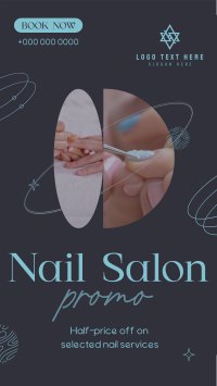 Elegant Nail Salon Services Instagram Story Design
