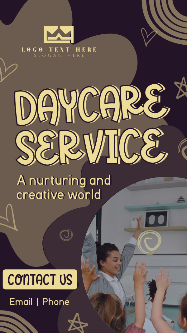 Playful Daycare Facility Facebook Story Design