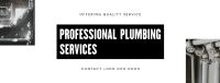 Minimalist Plumbing Service Facebook Cover Design