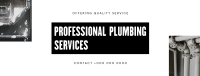 Minimalist Plumbing Service Facebook cover Image Preview