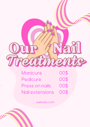 Nail Treatments List Flyer Image Preview