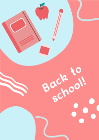 Cute Back to School Poster Design