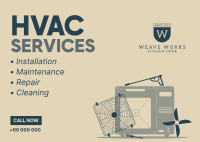 HVAC Services Postcard Image Preview