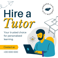 Tutor for Hire Instagram post Image Preview