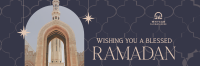Greeting Ramadan Arch Twitter Header Design