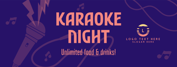 Karaoke Night Facebook Cover Design