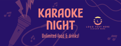 Karaoke Night Facebook cover Image Preview