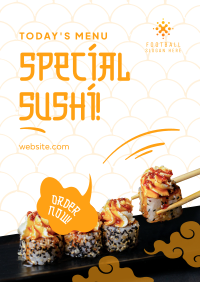 Special Sushi Poster Design
