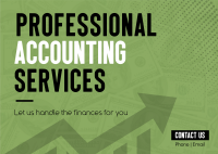 Accounting Professionals Postcard Design
