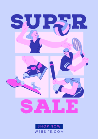 Super Sale in Sporting Goods Poster Image Preview