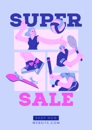 Super Sale in Sporting Goods Poster Image Preview