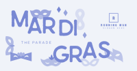 Mardi Gras Parade Mask Facebook Ad Design